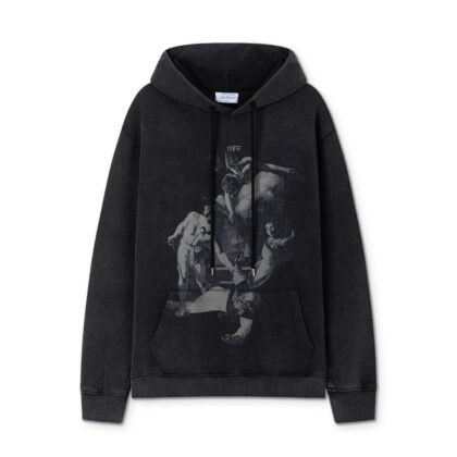 Off-White Caravaggio Print Hooded Sweatshirt