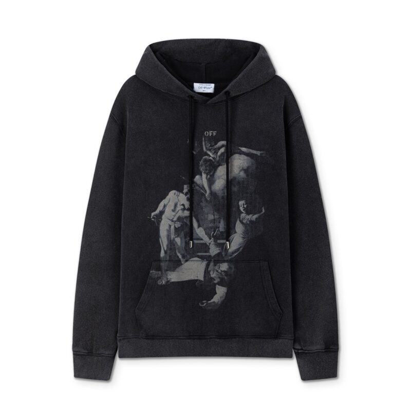 Off-White Caravaggio Print Hooded Sweatshirt